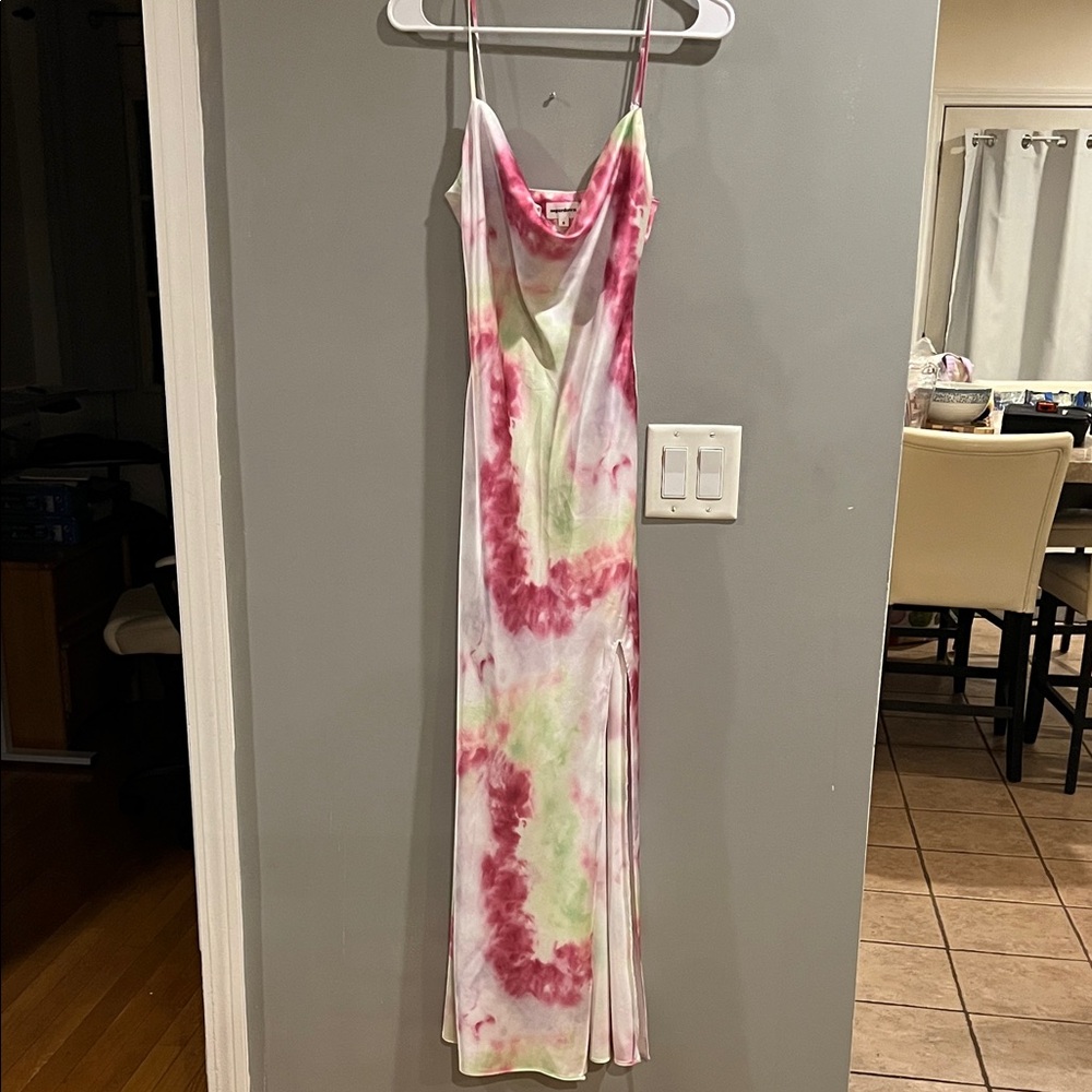 SUPERDOWN Krystal Slit Maxi Dress